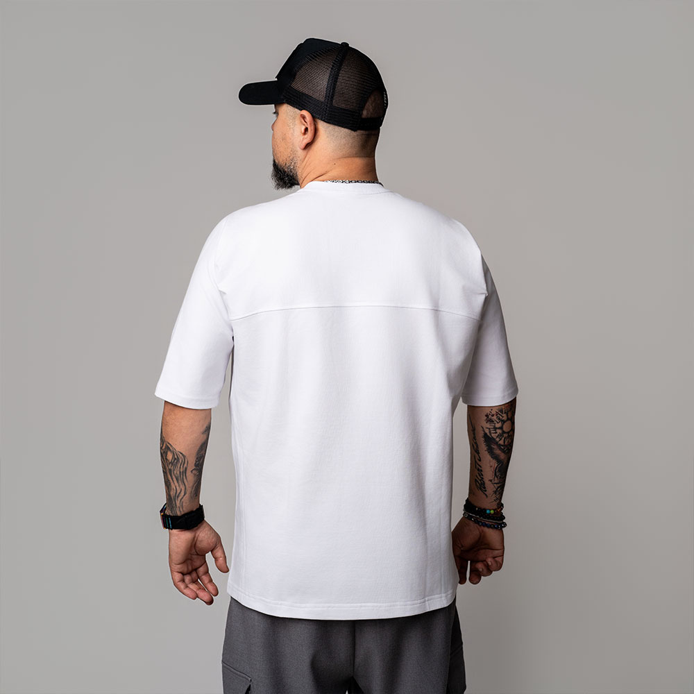 Tricou Oversize Special Alb M5 - DA FIRMA - imagine 2