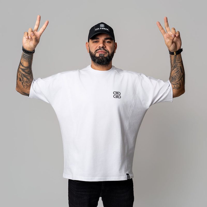 Tricou Oversize Special Alb M8 - DA FIRMA